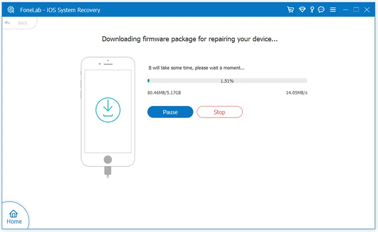 download firmware to fix the ios device