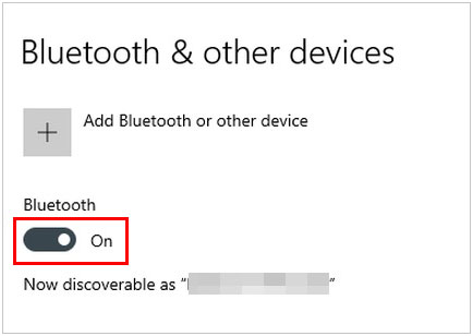 turn on bluetooth on pc