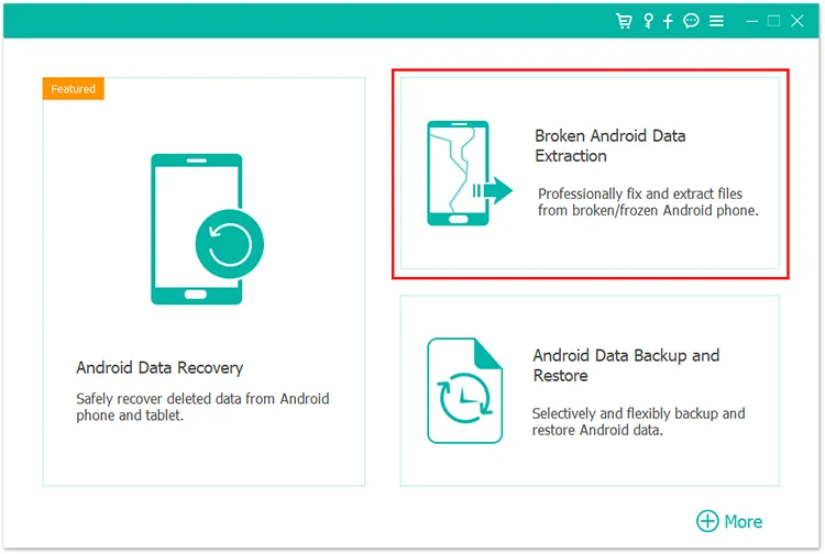 launch broken android data recovery