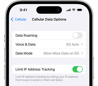 use cellular data