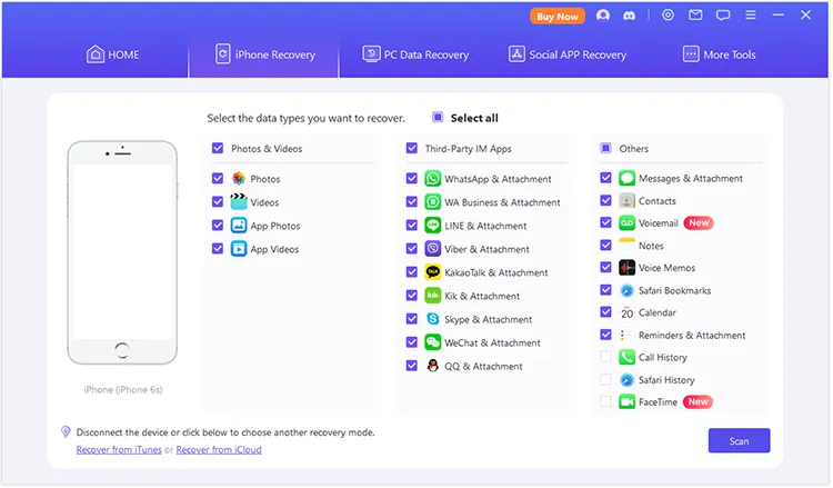 choose file types