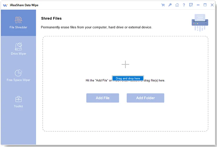 drag and drop files