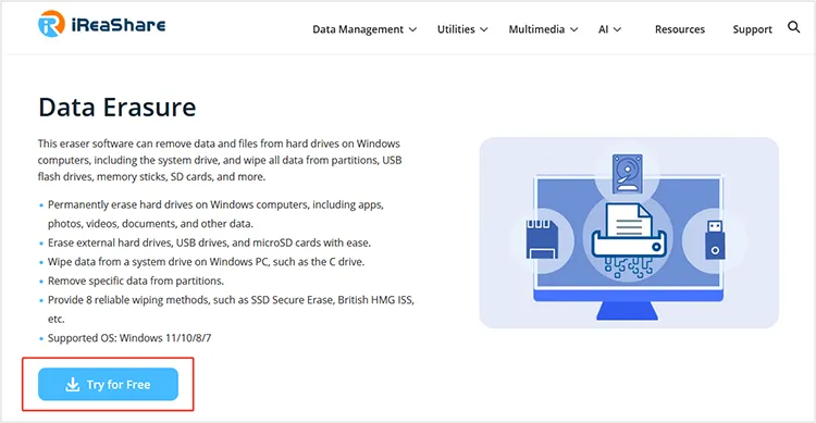 descargar borrado de datos