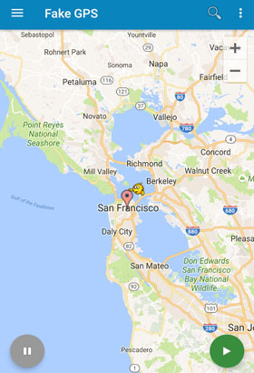 use fake gps app on android