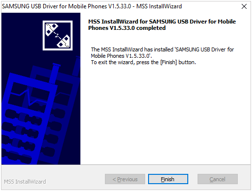 finish the installation of driver