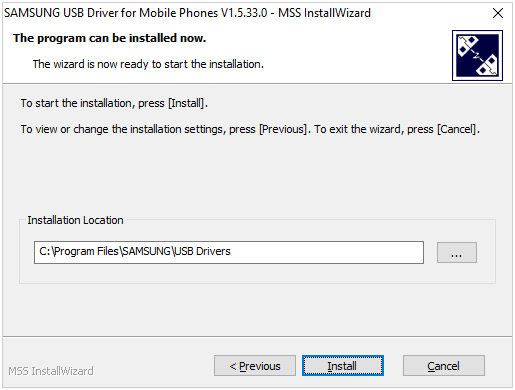 install the driver on pc