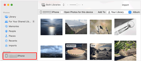 eliminare definitivamente le foto da iPhone con Mac