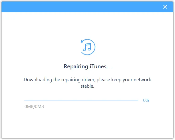 download repairing driver to fix itunes