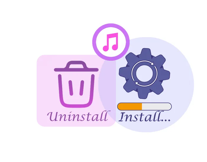 easily uninstall and reinstall itunes