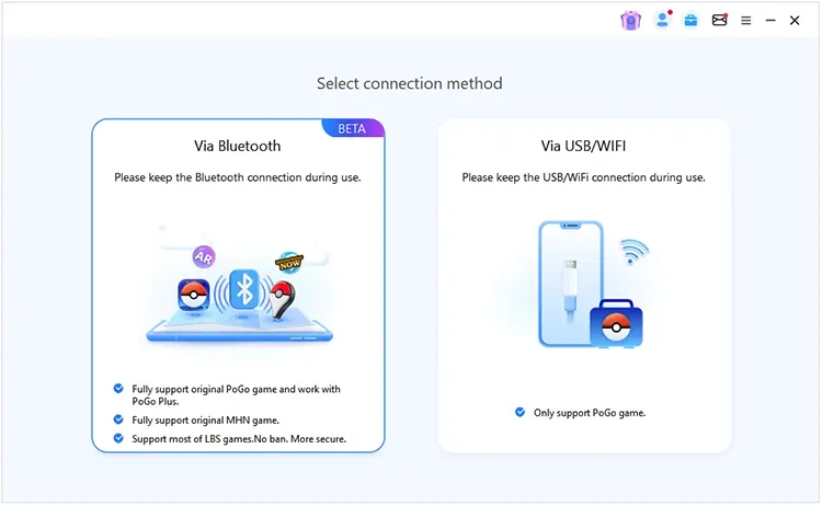 choose a connection method