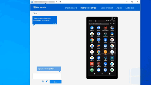 app per il mirroring di TeamViewer