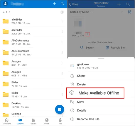 recover deleted photos with onedrive backup