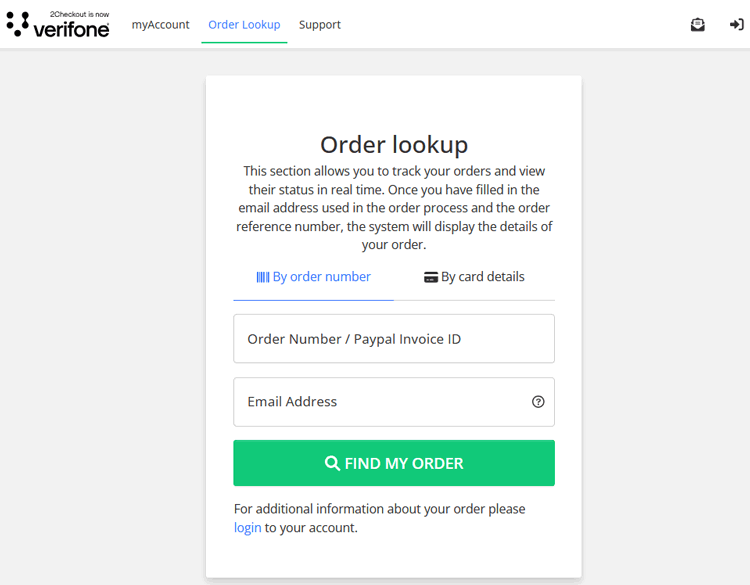 verifique o código de licença no 2checkout