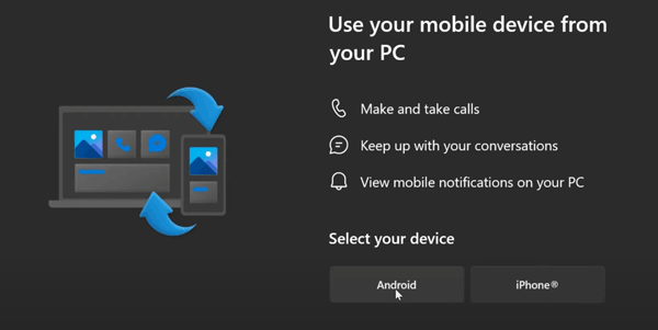 conectar Android a la PC con enlace telefónico