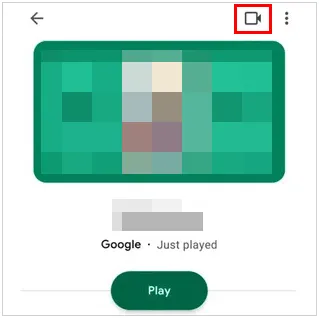 screen recording with google play games