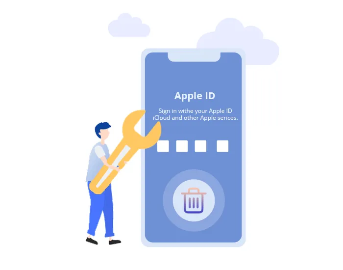 刪除沒有密碼的apple id