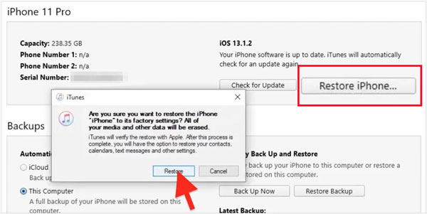 unlock iphone with itunes