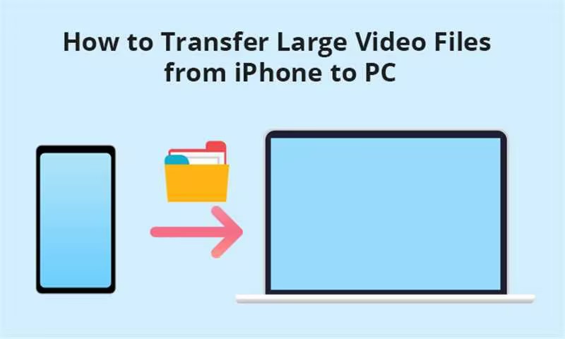 como transferir arquivos de vídeo grandes do iphone para o pc