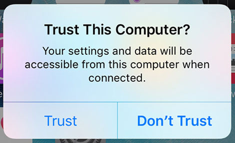 让你的 iPhone 信任你的电脑