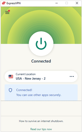 use expressvpn to change location on find my iphone