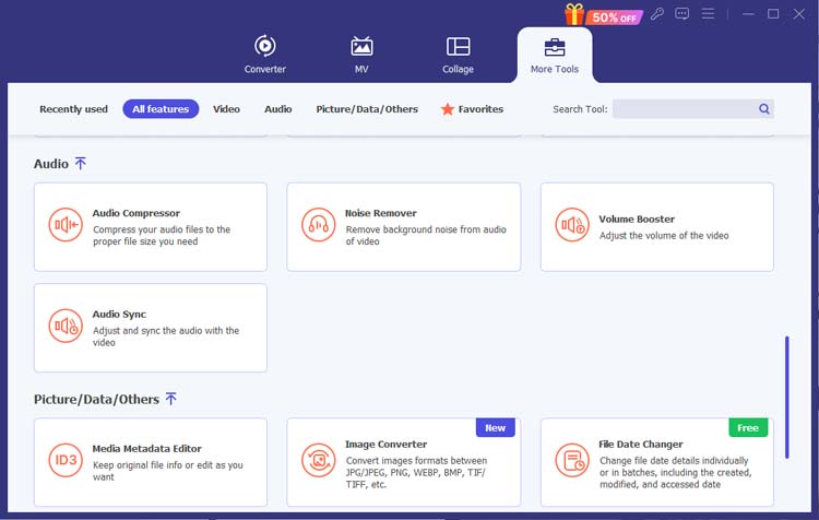 access background noise removal on more tools