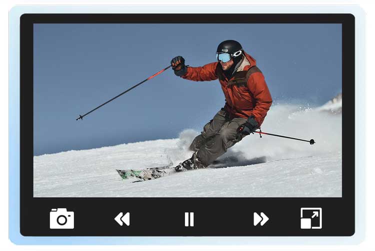 video player with enhanced viewing