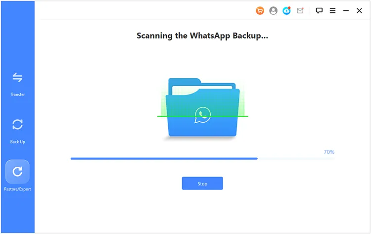 scan whatsapp backup file