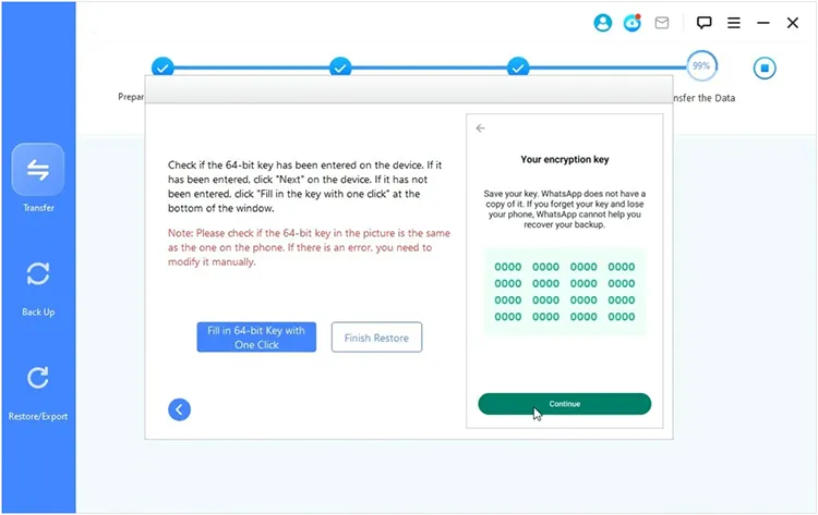 fill in 64-bit key